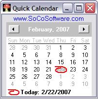 Quick Calendar Screenshot